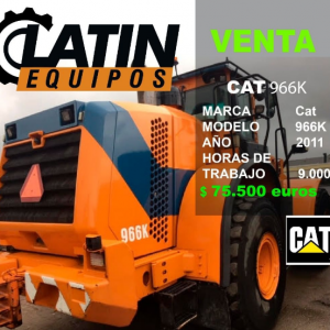 Cargadora de rueda Caterpillar modelo 966K
