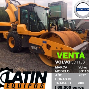 La Compactador de suelo SD115B de Volvo