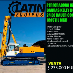 PERFORADORA DE BARRAS KELLY BG 24 DE BAUER