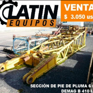 SECCIÓN DE PIE DE PLUMA 6 m